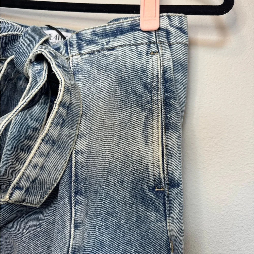 The Attico Blue Paneled Jeans NWT - Picture 6 of 13